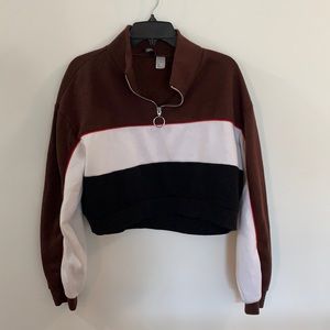 h&m cropped sweatshirt